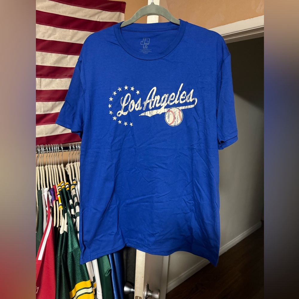 Dodger Blue Los Angeles Graphic T-Shirt